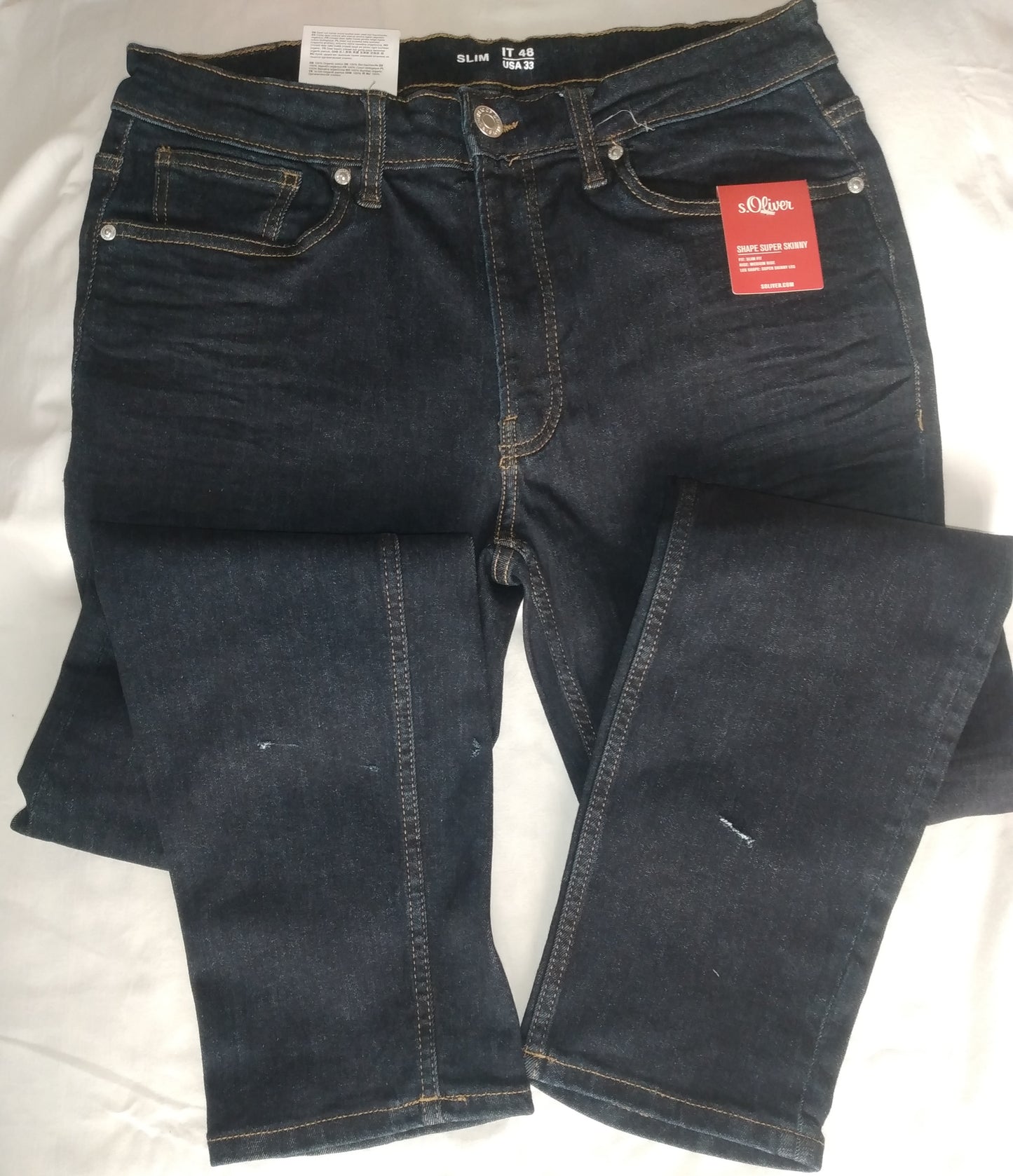 Soliver Classic Fit Dark Blue Jeans - 34" Waist