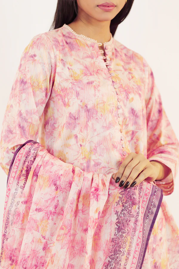 Saya Unstitched Printed Lawn 3 Piece Premium Lawn Dupatta Standard